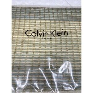 NWT Calvin Klein Home Euro Sham Woven Sea Grass Raffia Ocean Beach Beachhouse